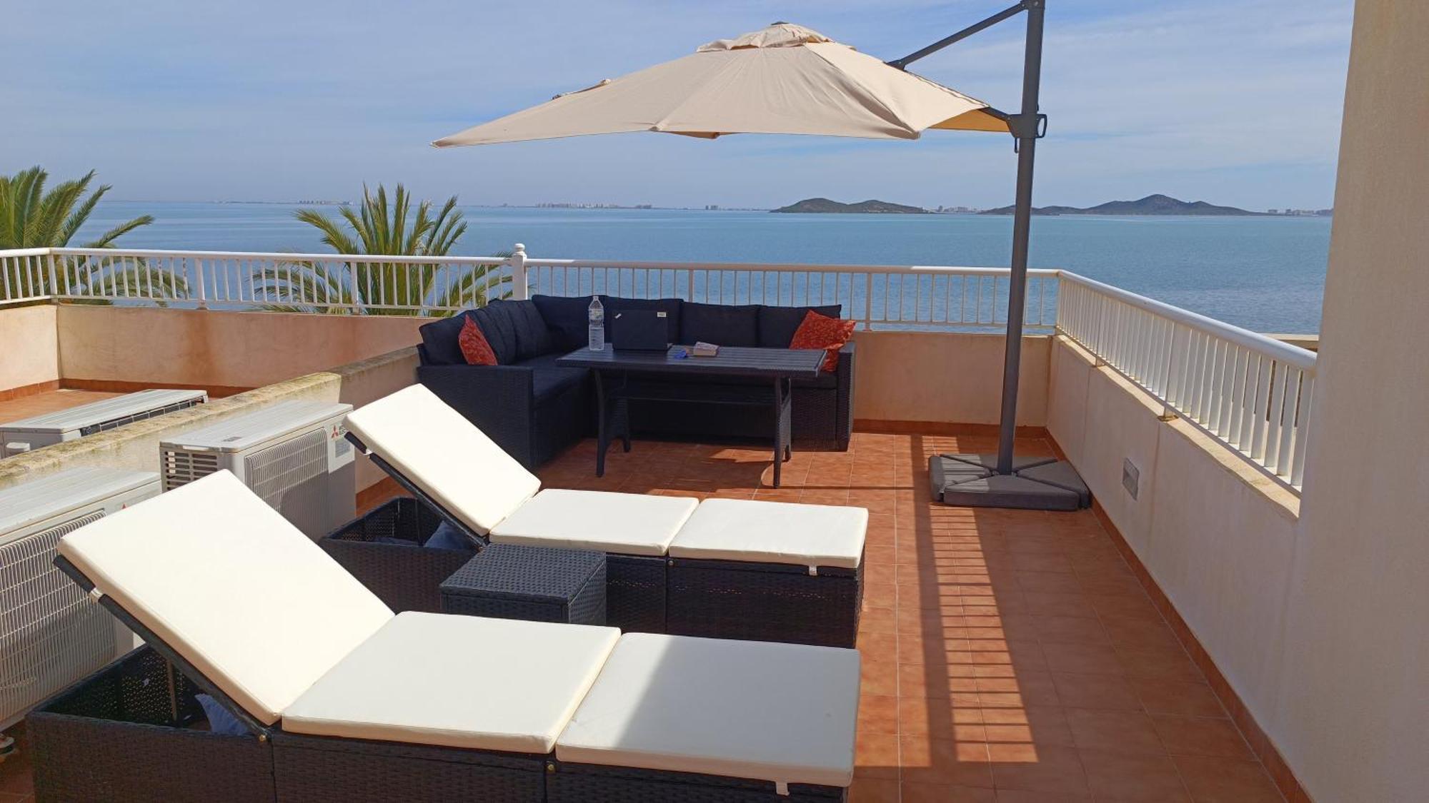 Top Floor Apartment Beachhouse, Beautiful Sea View, On The Beach! Carthagène Extérieur photo